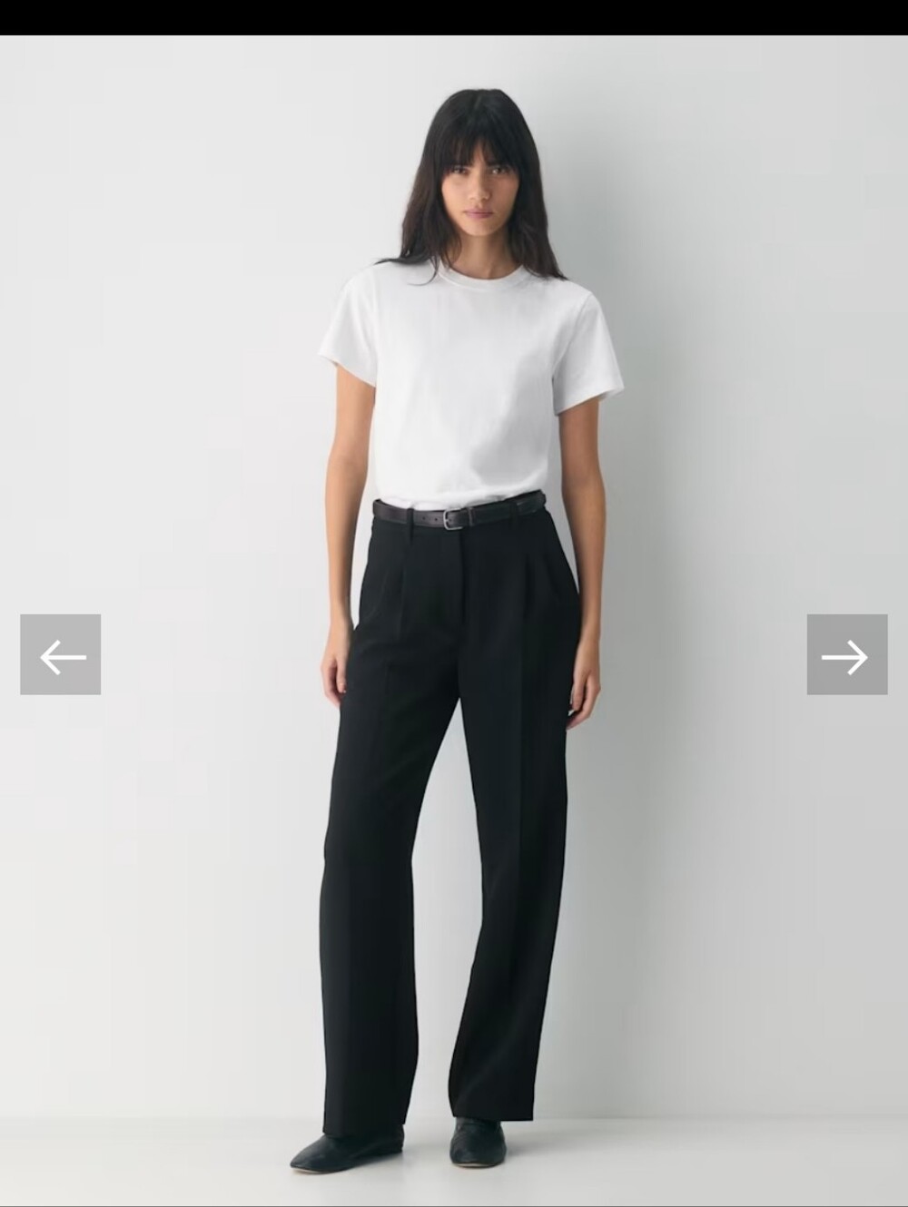 Aritzia Wilfred Effortless Pant, Size 4, Black